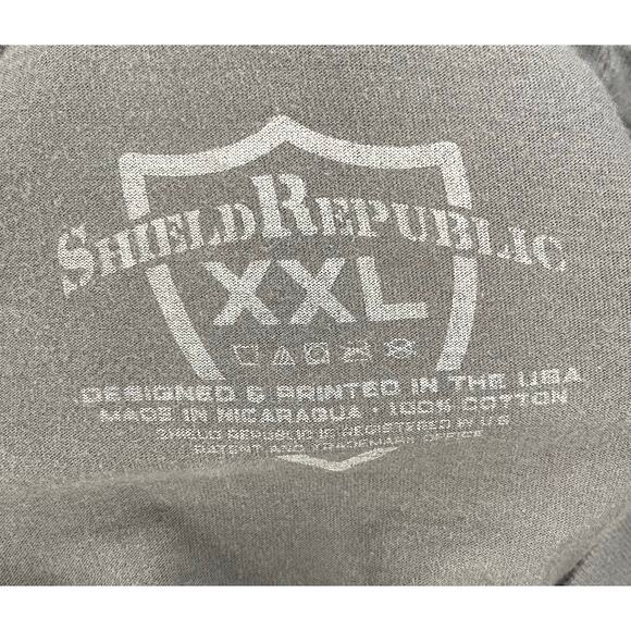 Shield Republic XXL Skull Tee Trust the Government Graphic Edgy Patriot Rebel 2% - Picture 3 of 8